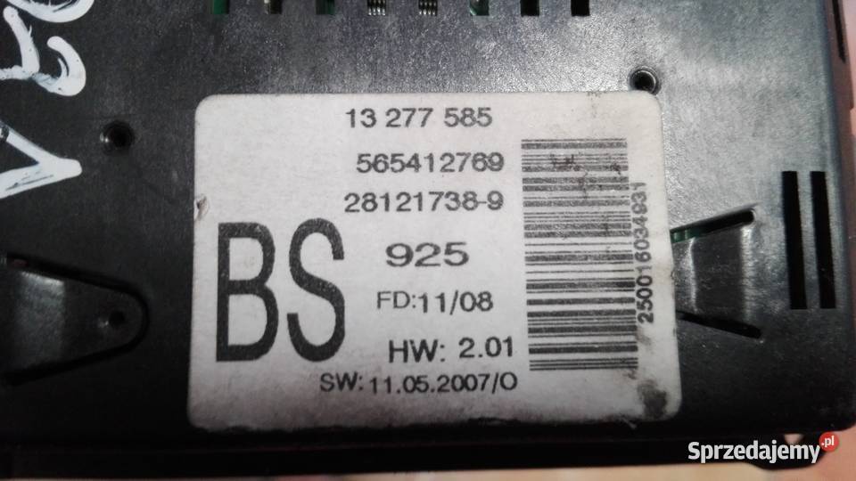 OPEL VECTRA C WYŚWIETLACZ 13277585 Wyposażenie wnętrza Kiełczyna