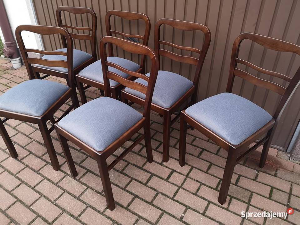 Krzesła ARTDECO Stare Antyk Komplet 6 Sztuk Swarzędz