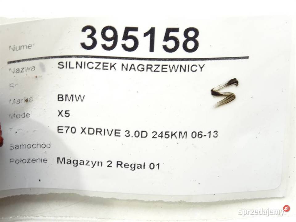 SILNICZEK NAGRZEWNICY BMW EFB336 E70 0613