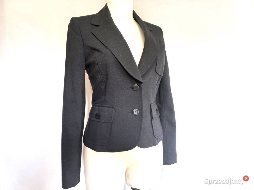 ŻAKIET szary Elegancki r 3638 NOWY