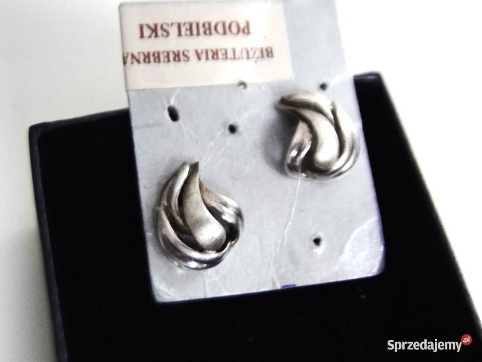 Stare artystyczne kolczyki srebro 925 Warszawa