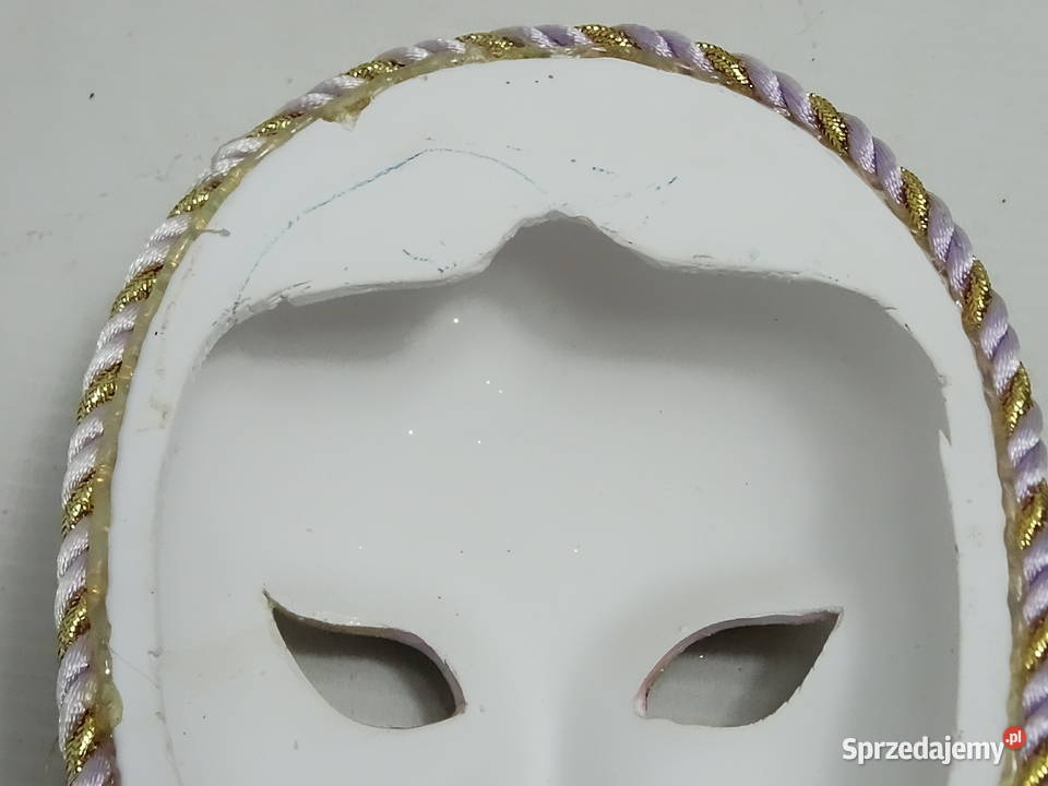 Wenecka Maska Ceramiczna Dekoracyjna Ścienna Z