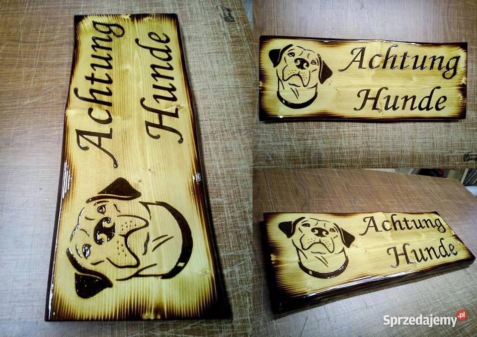 wypalanie na drewnie tablice drewniane szyldy