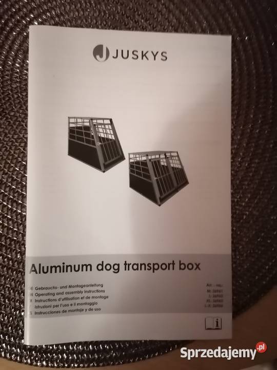 Transporter dużego psa JUSKYS Mazurowice