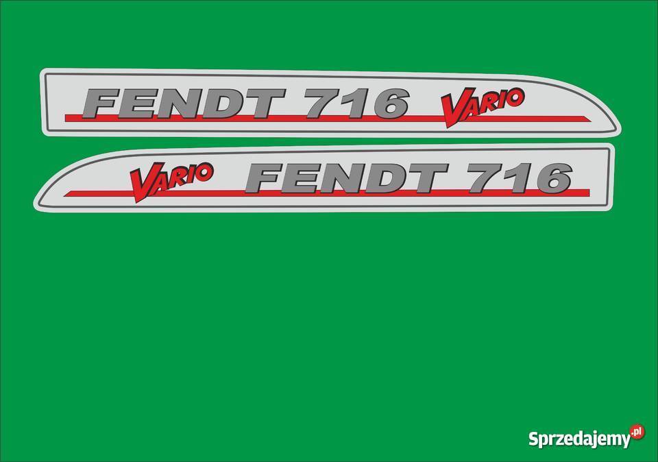 Naklejki Fendt 716 vario Jeżewo