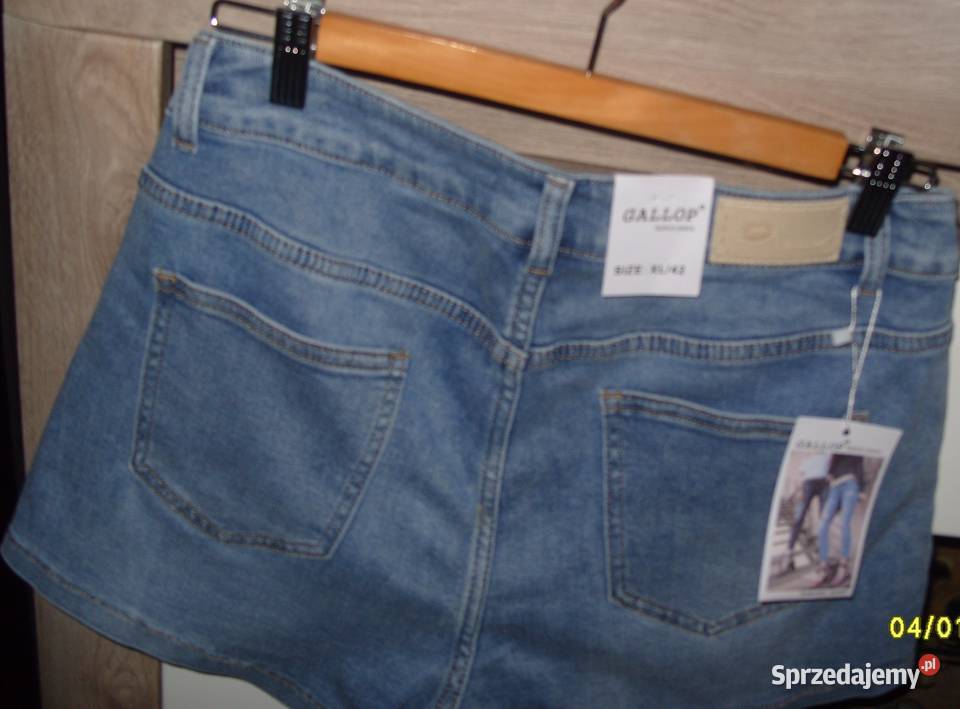 krótkie jeansowe spodenki szortyGALLOPr XL Krótkie