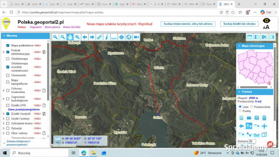 Działka BUDOWLANA 30 ary Bieszczady Bóbrka k