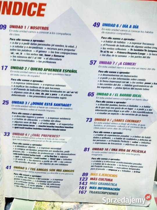 Curso de espanol 1 podręczniki outlet używane