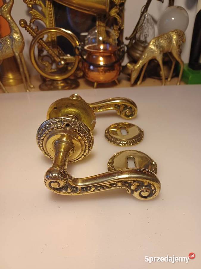 Mosiężne klamki z rozetami Poznań