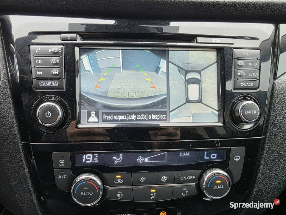 Nissan Qashqai kamera cofaniakamery isofix Qashqai