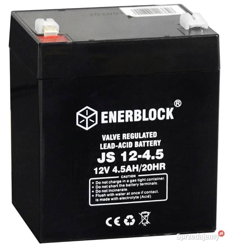Akumulator ENERBLOCK AGM JS1245 12V 45Ah Wrocław