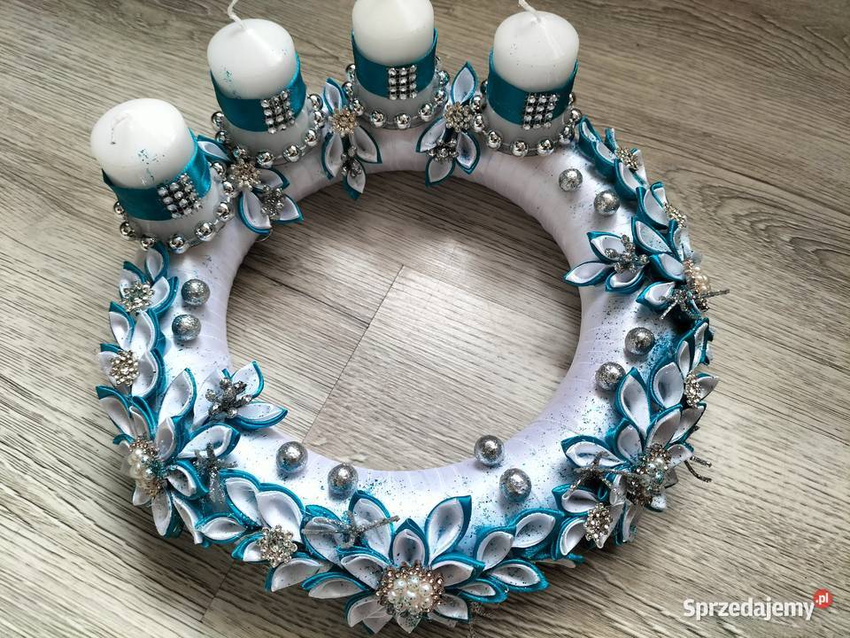 Stroik adwentowy niebieski Gorzów Wielkopolski sprzedam