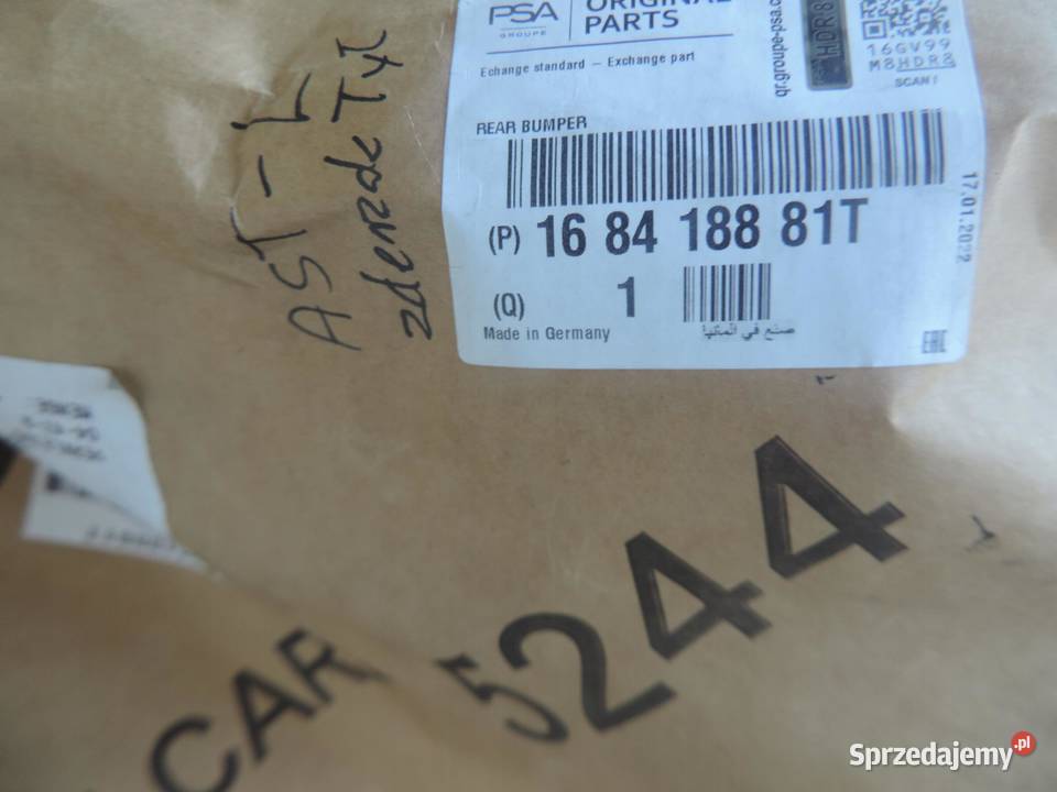 Zderzak tylny Opel Astra L 168418881T 9839976380 osobowe kujawsko-pomorskie