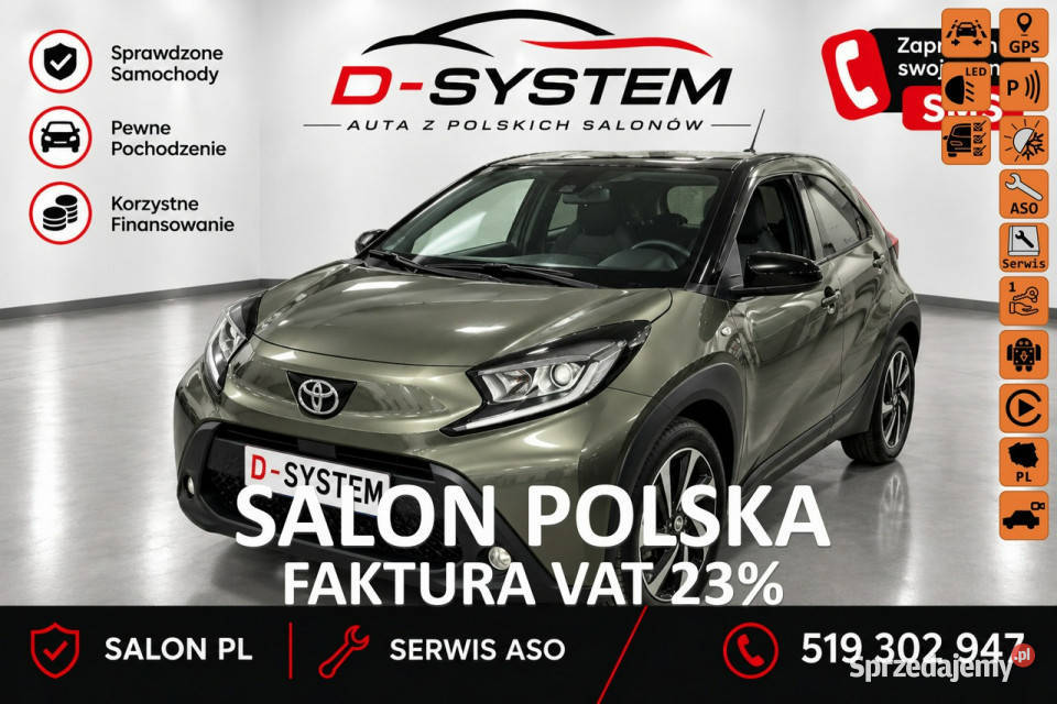 Toyota Aygo X 23 Salon Polska Aygo X Style lakier metallic podlaskie Białystok