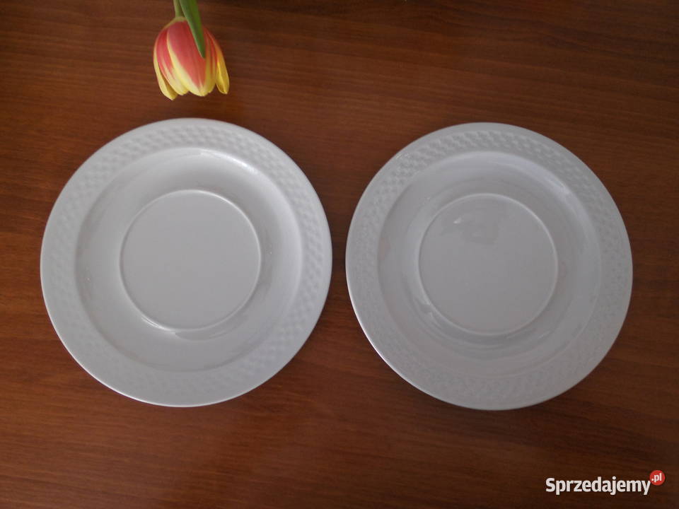 Talerzyki pod bulionówkę 2 ILMENAU DAPHNE Porcelana i szkło Raszków