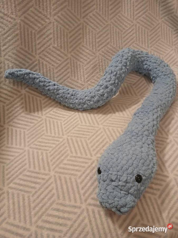Pluszowy wąż na szydełku Warszawa