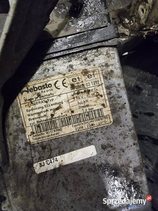 webasto ogrzewanie postojowe Peugeot Boxer Fiat dostawcze