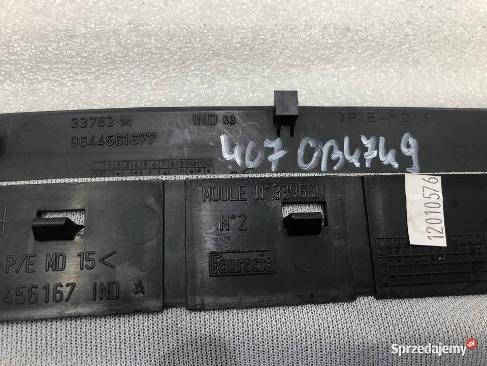 OSŁONA KOLUMNY KIEROWNICZEJ PEUGEOT 407