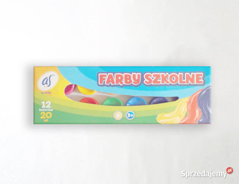 plaktówki farby szkolne farby plakatowe komplet sprzedam
