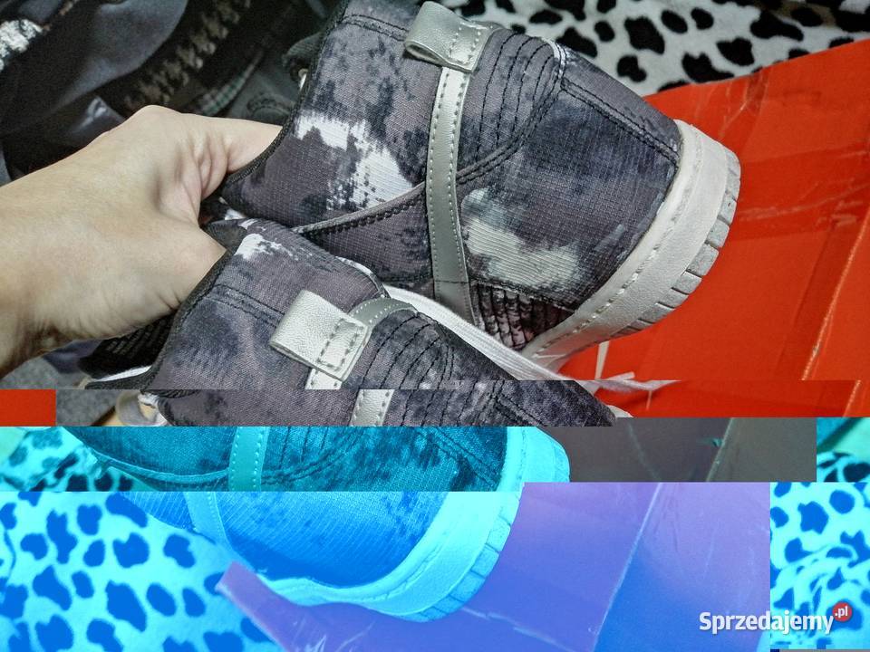 Buty Sneakersy NIKE DUNK SKY HI półbuty w szary/srebrny Leszno