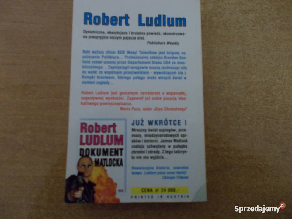 Robert Ludlum Testament Mataresea Głubczyce