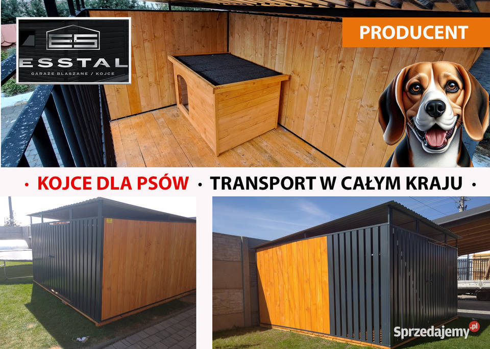B144 Kojec Psa 3x3 ściany drewniane Impregnowane