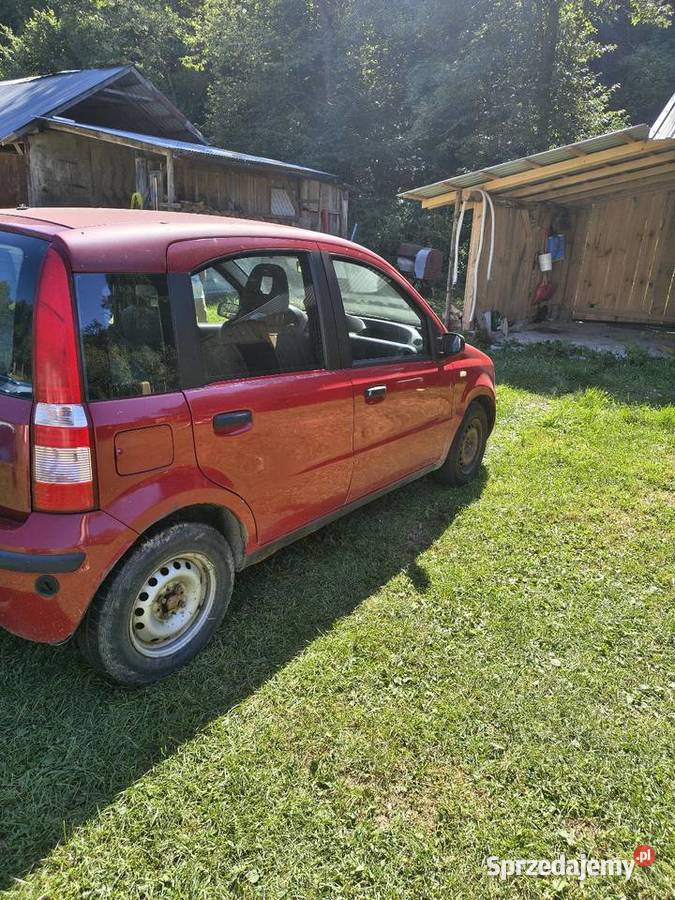 Fiat Panda 11 GAZ 156 2008r czerwony Rakowa