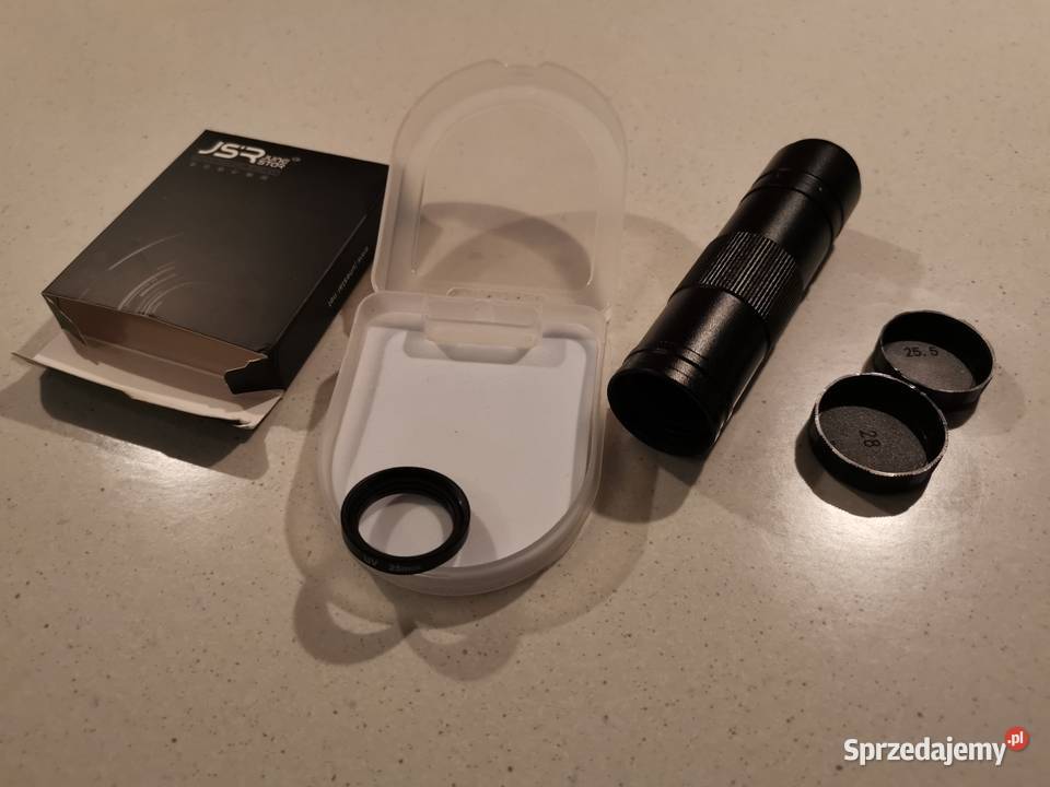 Obiektyw do mikroskopu X150 gwint 25mm z filtrem sprzedam