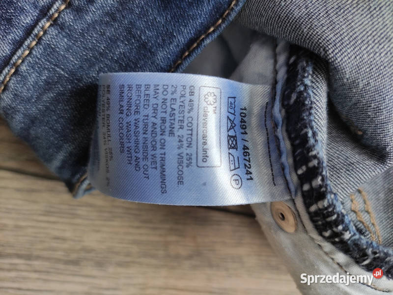 Damskie jeansowe spodnie r 152 XS