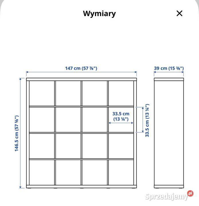 Kallax regał biały 147x147 Szczecin