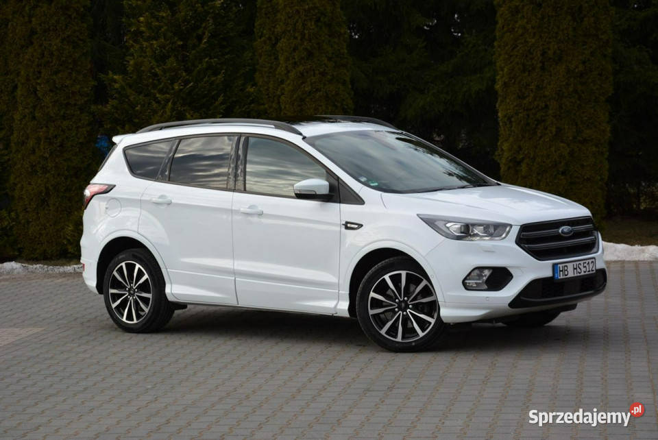 Ford Kuga STLine Panorama 4X4 Radar Acc Xenon biały Ostrów Mazowiecka