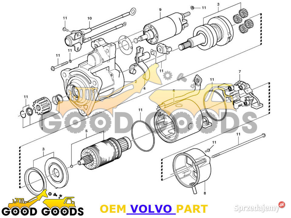 VOLVO ROZRUSZNIK 24V 11127679 mazowieckie