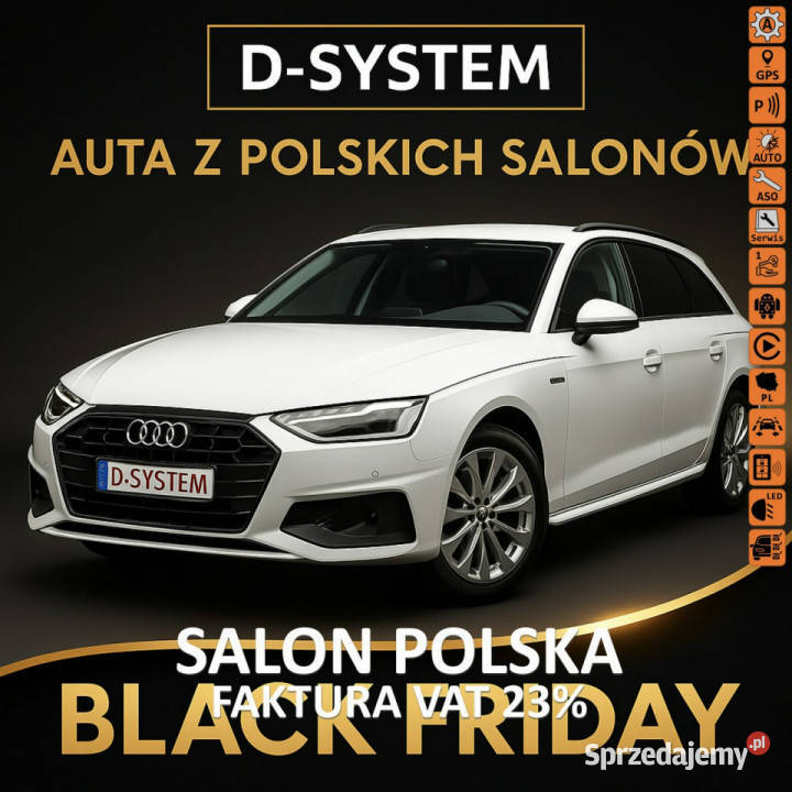 Audi A4 2020 Salon Polska 1Właściciel ledy autoalarm A4 podlaskie Białystok