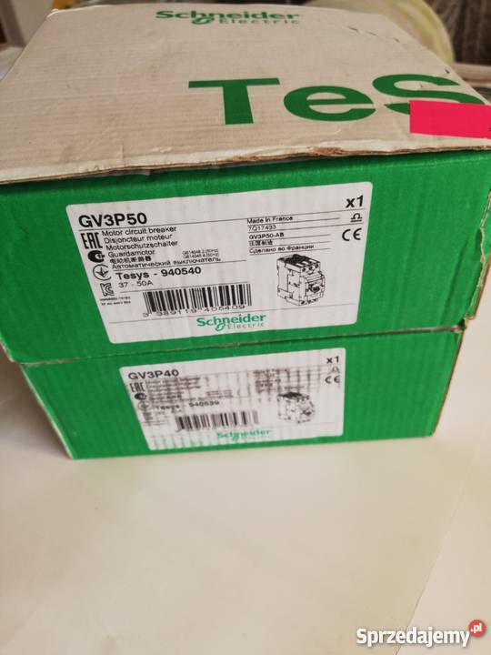 Wyłącznik silnikowy GV3P50 3750A Schneider sprzedam