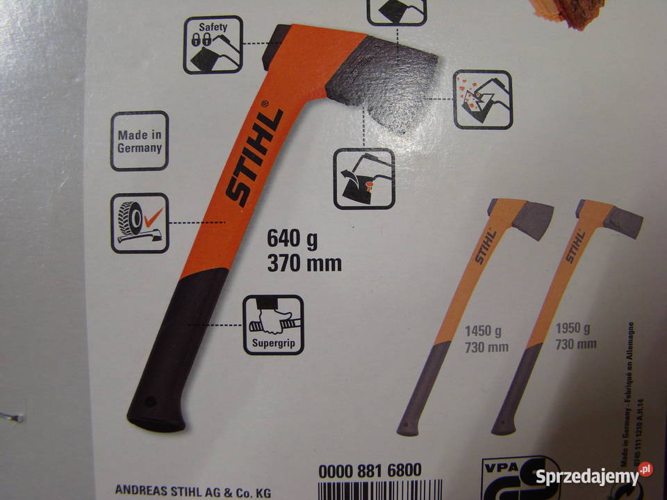 Toporek uniwersalny siekiera STIHL 640g 370mm Bielsko-Biała