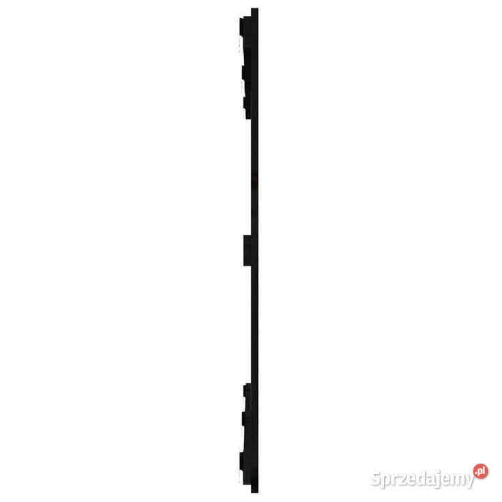 Wezgłowie łóżka czarne 1275x3x90 lite drewno Warszawa