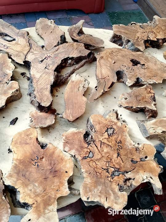 Drewno oliwne deski małe kawałki Nowy Tomyśl