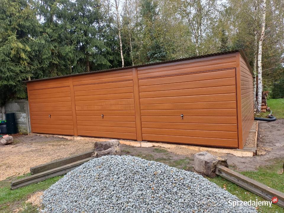 WIELOSTANOWISKOWY Drewnopodobny GARAŻ BLASZANY 176zł/m2