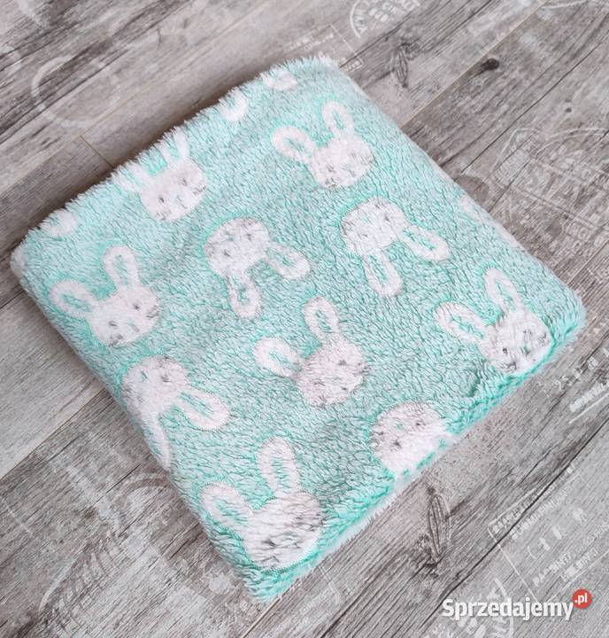 Kocyk zajączki 75x100 TMX Kids seledynowy Katowice