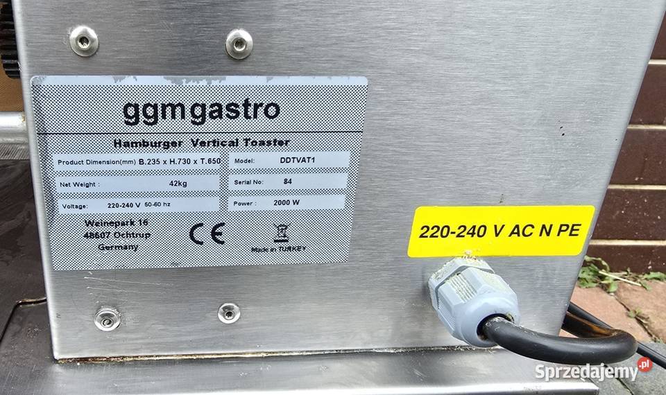 Toster pionowy GGM GASTRO Manualny bułek do Mielno