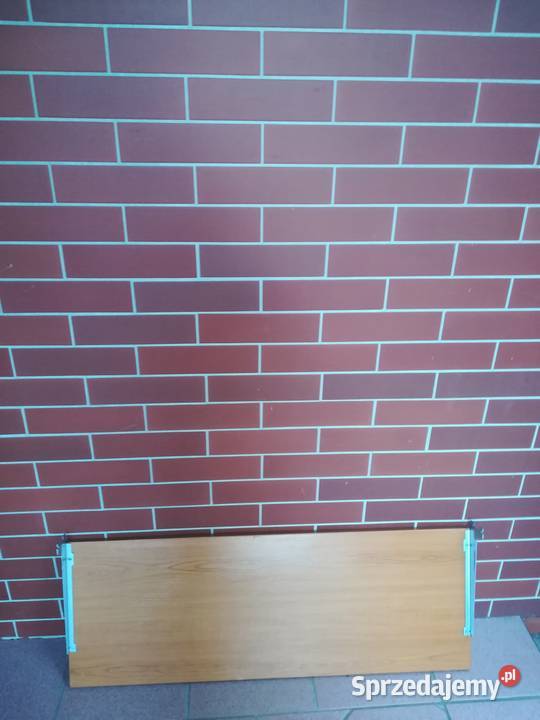 Półka w drewnianej okleinie z uchwytami 100 x36 lubelskie Lublin