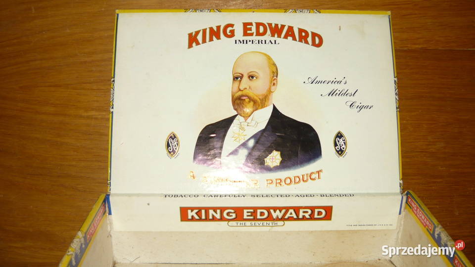 Pudełko cygarach King Edward Imperial Sokółka