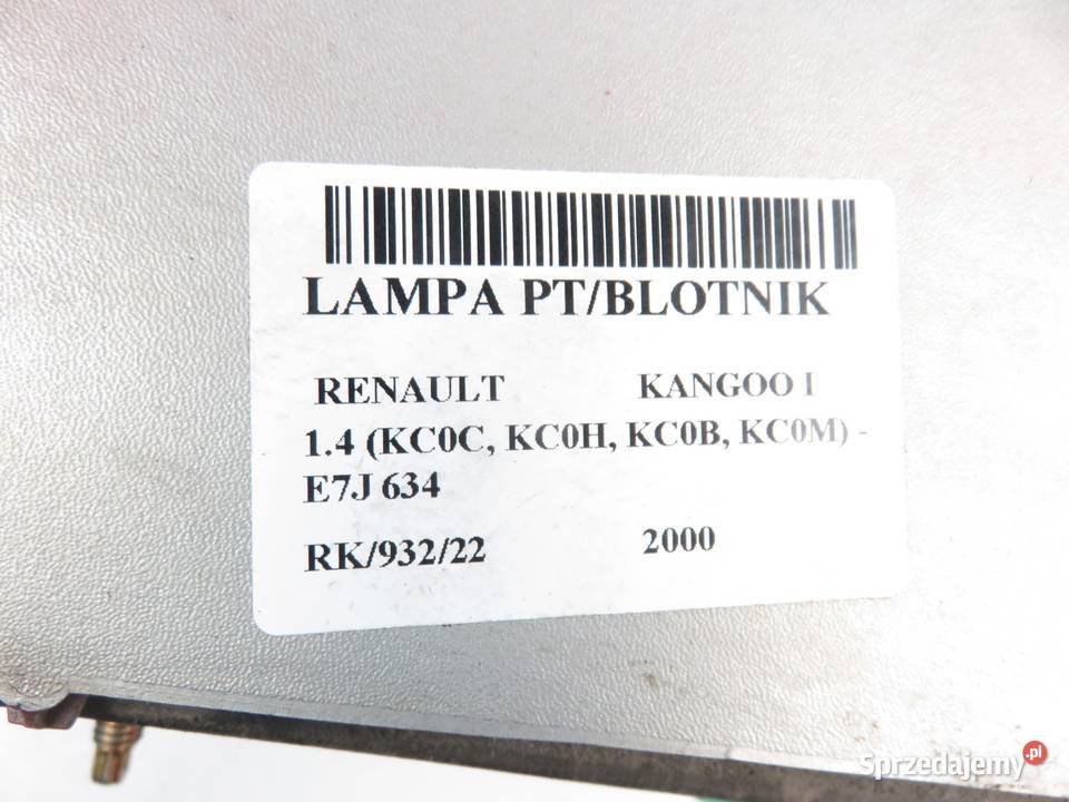 LAMPA PRAWA TYLNA RENAULT KANGOO I KLAPA osobowe Oświetlenie