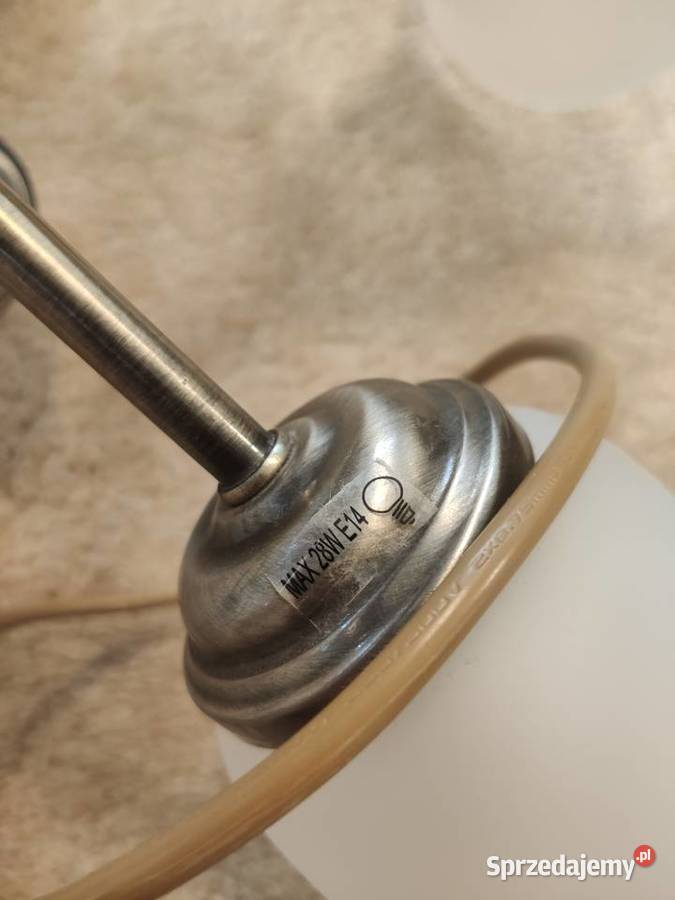 Lampa sufitowa wisząca żyrandol pięcioramienny