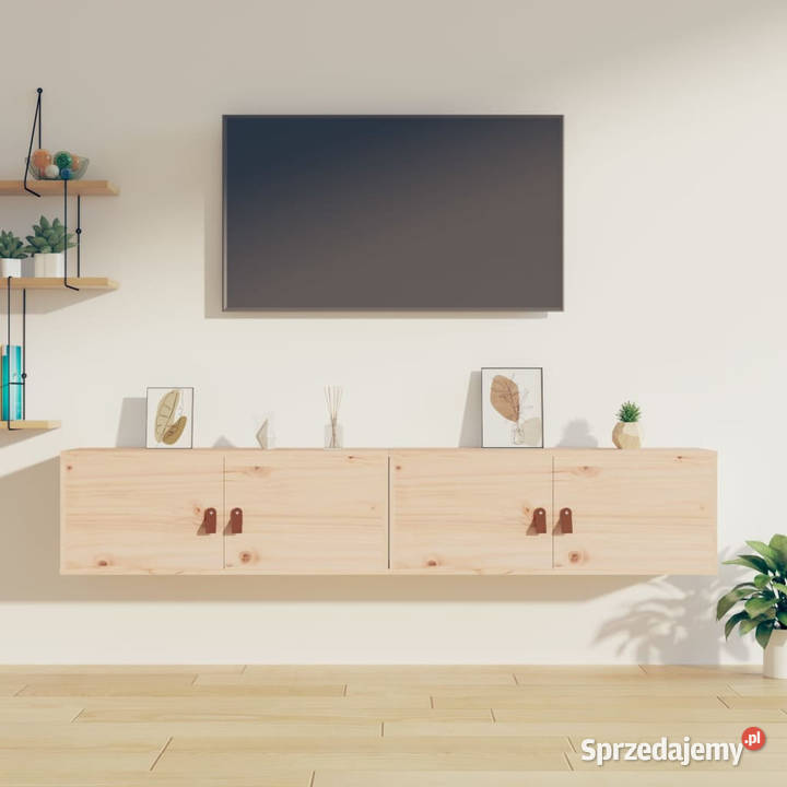 Szafki ścienne 2 80x30x30 lite drewno sosnowe Warszawa