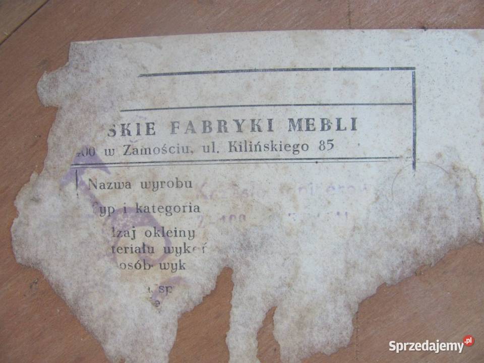 krzesła PRL vintage lite drewno stare do Zamość sprzedam