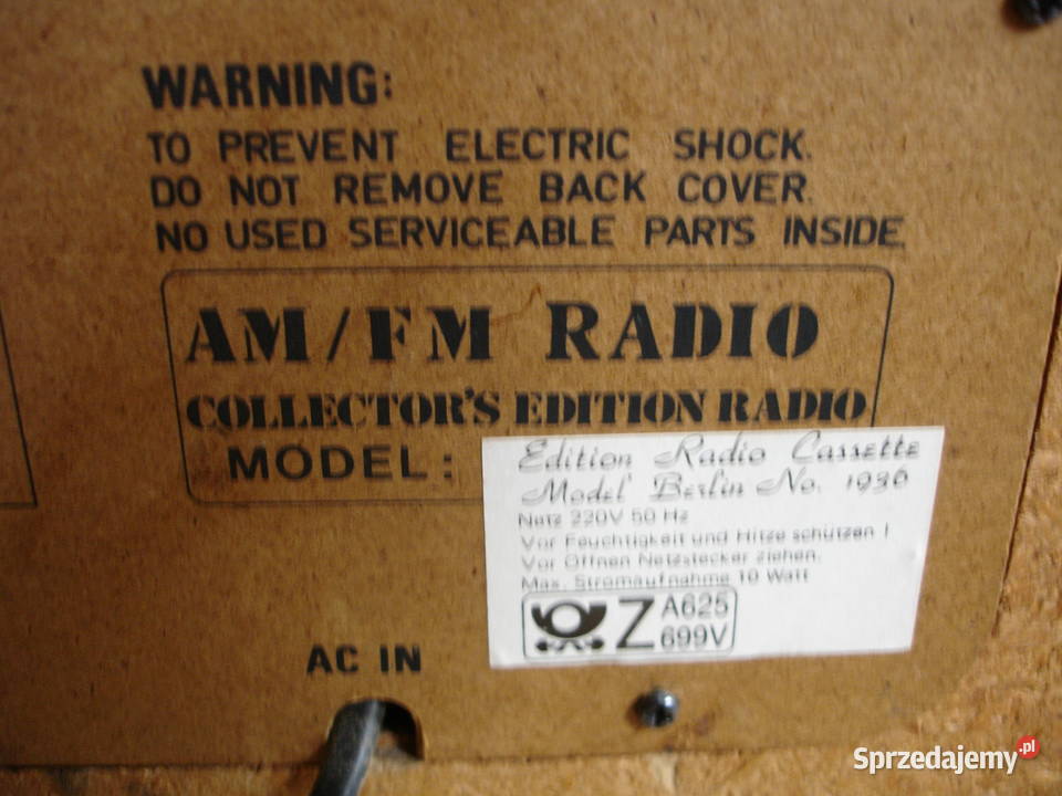 Radio z magnetofonem BERLIN 1936 Zielona Góra sprzedam