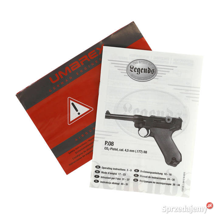 Pistolet wiatrówka Legends P08 45 mm BB CO2 Sporty strzeleckie i myślistwo mazowieckie Warszawa