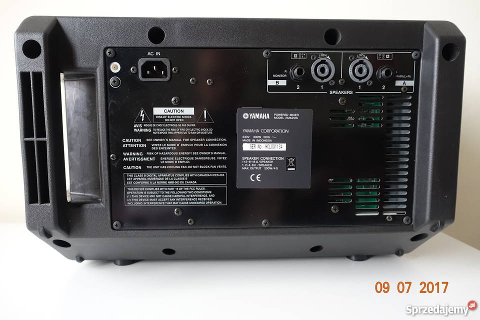 Sprzedam Yamaha EMX 212s powermikser 2 razy 200W Sprzęt estradowy, studyjny i DJ-ski mazowieckie Warszawa