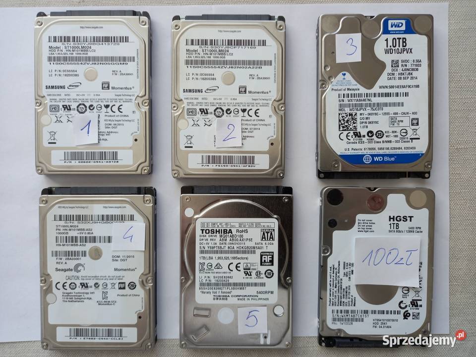 Dysk 1TB SATA 25cala do laptopa